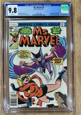 Ms. Marvel 9 CBCS 9.8 WP 1st App Deathbird 1977 Newsstand CGC Claremont NM/M Lee - Image 1 of 3