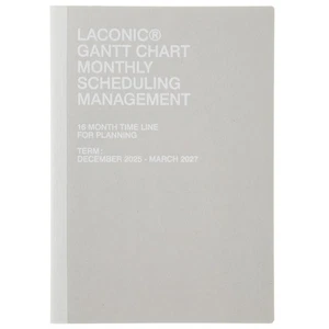 Laconic 2026 A5 Planner, Monthly Gantt Chart, Local Paper, LGMD14-150 (Starts De - Picture 1 of 7