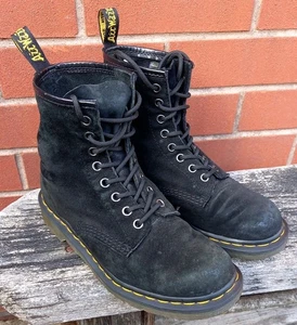 Dr Martens 1460 Black Suede Leather Boots Size UK5 EU38 Doc Martens 21466 Docs - Picture 1 of 11