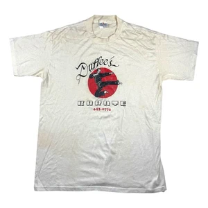 Vintage 80’s Karate Dojo School T-Shirt Sz XL Paper Thin Single Stitch THRASHED - Picture 1 of 11