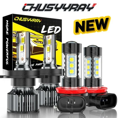 Combo de bombilla antiniebla de haz alto bajo LED para Hyundai Grand i10 2018-2019 Foto 1 de 4