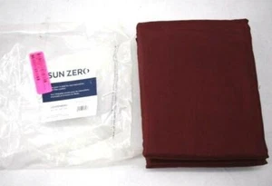 Sun Zero Greyson Faux Dupioni Silk Extreme 100% Blackout Back Tab Curtain Panel - Picture 1 of 5