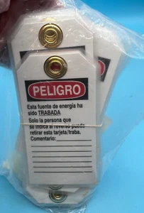 Brady 89219 Etiqueta de Bloqueo, 5-3/4" H X 3" W, Poliéster LOTE DE 25 - Imagen 1 de 3