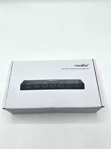 Rocstor Premium 7-Port USB 3.0 Hub with Fast-Charging Ports, New Sealed - Picture 1 of 3