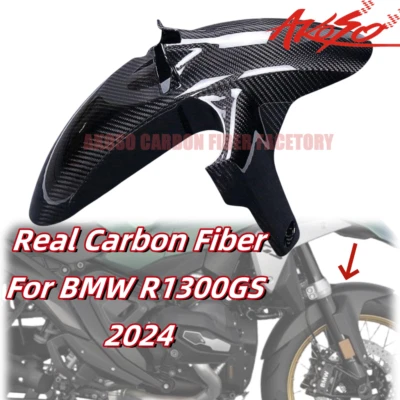 Carenado guardabarros delantero 100 % fibra de carbono para BMW R1300GS 2024 Foto 1 de 4
