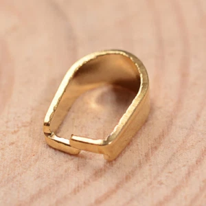 20pcs Gold Plated 304 Stainless Steel Snap On Bails Findings Pendant Bails 8x6mm - Picture 1 of 2