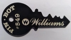 Seltener Williams Pinbot Key Schlüsselanhänger 1986 NOS - Bild 1 von 1