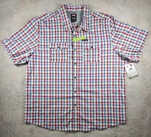 Wrangler 2 Pocket Utility Shirt, Regular Fit, S/S, UPF 30, Flex,Size 2XL, NWT - Picture 1 of 12