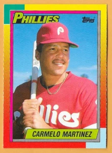 CARMELO MARTINEZ PHILADELPHIA PHILLIES #68T - TOPPS TRADED NM-MT 1990 - Picture 1 of 2