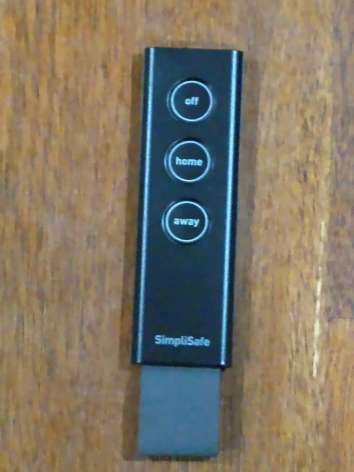 SimpliSafe Key Fob Remote Control Model SSKF3 Black For SimpliSafe System (NEW). - Image 1 of 1