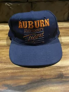 Auburn University Tigers Vintage Snapback Hat 1990's College Football Fast Ship - Picture 1 of 7