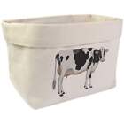 Large Dairy Cow Canvas Organiser  Storage Bag Or00015890
