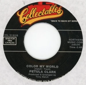 Pop 45 PETULA CLARK Color My World / Round Every Corner MINT Re NOS - Picture 1 of 1