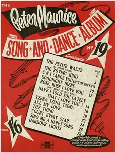 The PETER MAURICE Song & Dance Album 1950 ~ Music & Words - Picture 1 of 3