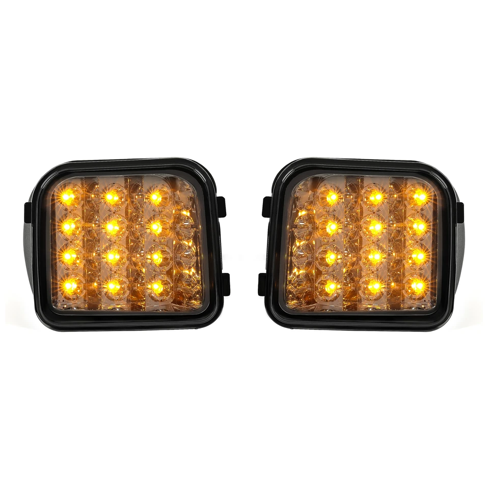1 par de luces LED de señal de parachoques delantero lámparas lente ahumada para Hummer H3 H3T 06-10 Foto 1 de 4
