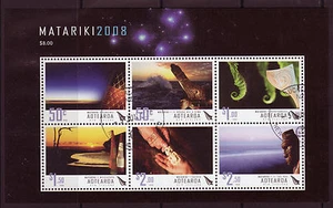 NUEVA ZELANDA 2008 MATARIKI - HOJA MINIATURA AÑO NUEVO MAORÍ FINA USADA - Imagen 1 de 1