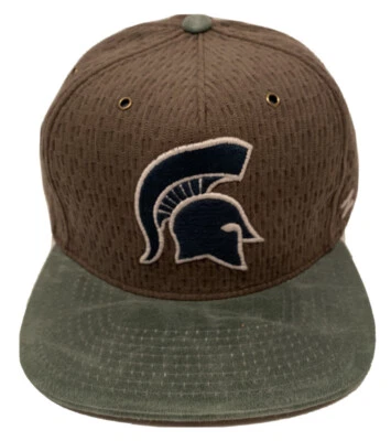 Zephyr NCAA Michigan State Spartans "Marble" 5 Panel Flat Bill Strap-back NWT - Image 1 of 4