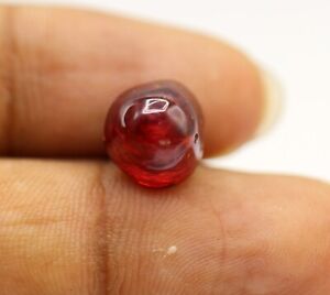 Blood Red Natural Spinel Loose Cabochon 6.82 Ct No Heat Burma Gemstone 10 MM