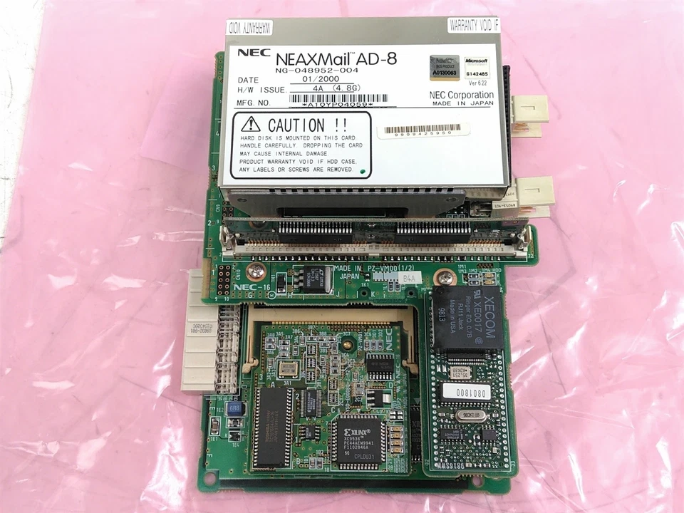 Untested NEC NEAXMail AD-8 NG-048952-004 Voicemail Card No Hard Disk AS-IS Parts - Image 1 of 4