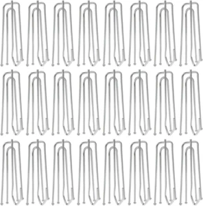 Edelstahl Gardinenfaltenband Haken Edelstahl Gardinenfaltenhaken 50 Stück - Bild 1 von 8