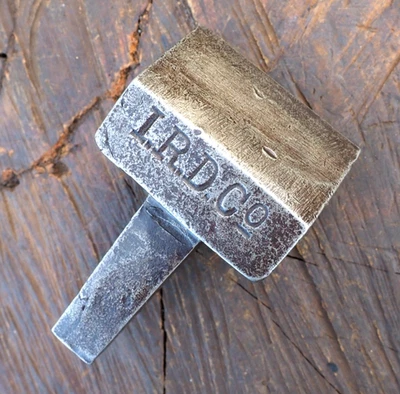 CRISP 90 DEGREE CORNER CREASING FULLER "IRD CO" BLACKSMITH ANVIL STAKE 1" HARDY - Image 1 of 4