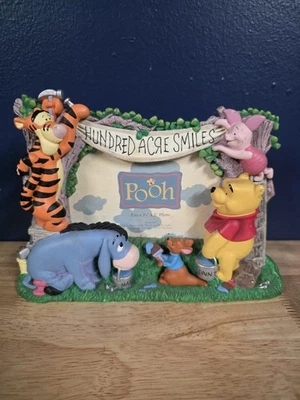 Marco de fotos 3D Disney Winnie The Pooh Tigger Piglet Eeyore resina vintage Foto 1 de 2