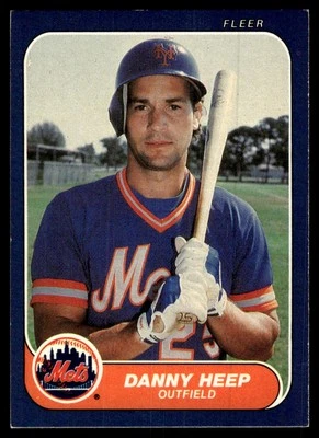1986 Fleer Danny Heep New York Mets #83 - Image 1 of 2