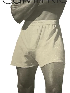 VINTAGE 1999 HERREN BUTTON FLY Strick Boxer L. Weiß - Bild 1 von 9