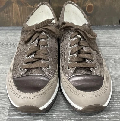 Tenis para mujer ARA Hampton cuero nobuck sueño brillante alpaca EE. UU. color topo EE. UU. 8,5 Foto 1 de 4