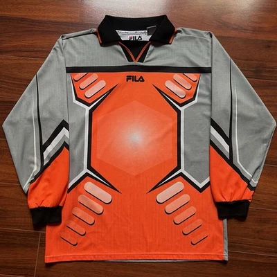 Vintage Fila Longsleeve Jersey Shirt Retro 90s Made In Italy Size Small - Image 1 of 4