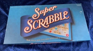 Super Scrabble Board Game Complete XL Board 200 Tiles Letters - Picture 1 of 4