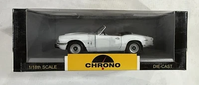 Chrono 1/18 1970 Triumph Spitfire Convertible White Diecast Car New - Image 1 of 3