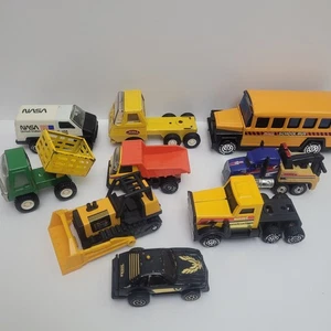 Vintage BUDDY L Tonka Toy Truck Lot of 9 Bus, Power Pusher, Construction & More - Picture 1 of 9