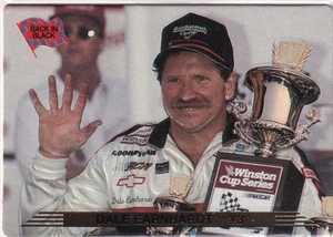 Tarjeta trasera Dale Earnhardt 5 veces campeón de la Copa Winston Braille 126 1993 llena de acción - Imagen 1 de 2