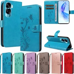 Funda tipo billetera de cuero abatible para teléfono para Honor 90 Lite 70 50 X6 X8 Magic 5 Lite - Imagen 1 de 41
