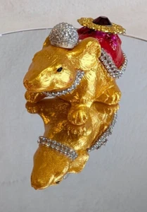Hindu Mouse Statue Figure Year of the Mouse 3"Lx2"Wx1.75"H Hand Decorated Decor - Picture 1 of 3