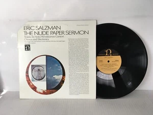 Eric Salzman - The Nude Paper Sermon Nonesuch Records (1969) 12" Vinyl LP - Picture 1 of 2