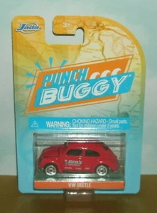 1/64 Scale 1950's Volkswagen Type 1 Beetle Diecast Punch Buggy Car 2.5" Jada Red - Picture 1 of 4
