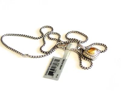 COLLAR CADENA DAVID YURMAN ORO 18K SS ALBION ORO FACETADO DIAMANTE CAJA NUEVO CON ETIQUETAS Foto 1 de 4