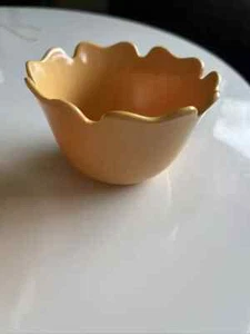 Better Homes & Garden Small Scalloped Melamine Bowls Scallop Yellow Color Lot 3 - Picture 1 of 5