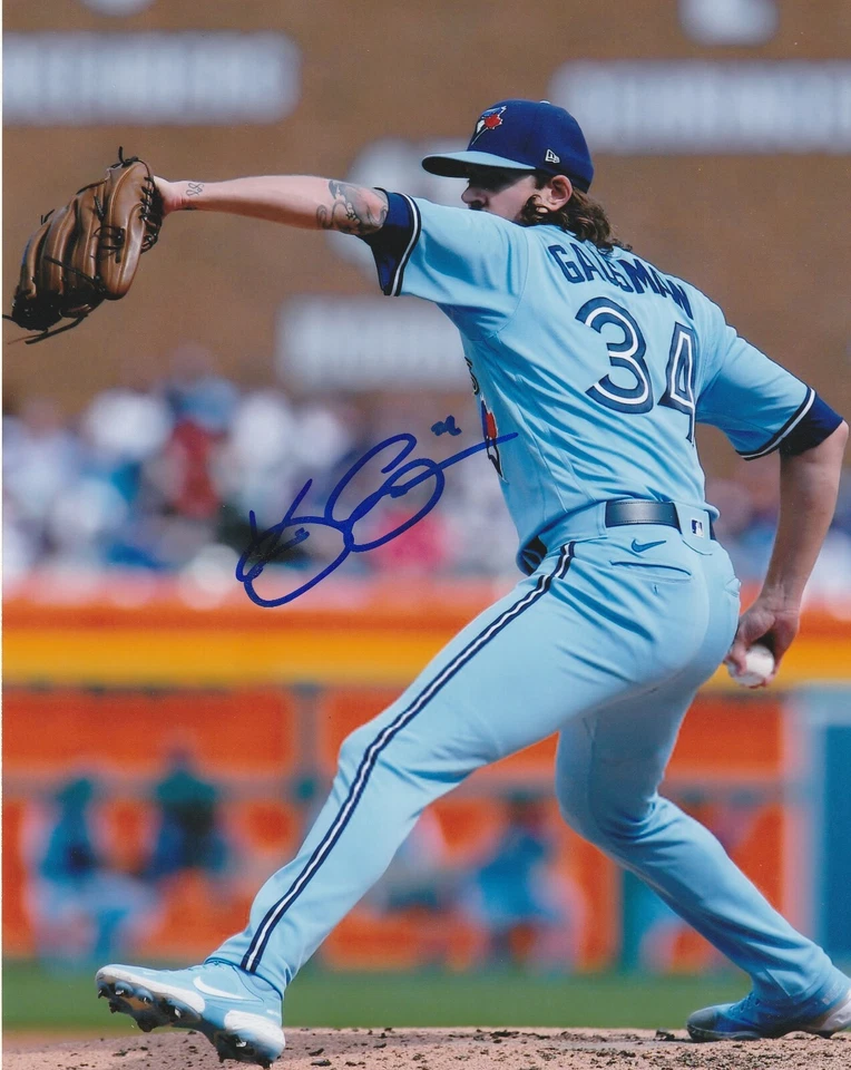 KEVIN GAUSMAN TORONTO BLUE JAYS ACCIÓN FIRMADO 8x10 Foto 1 de 1
