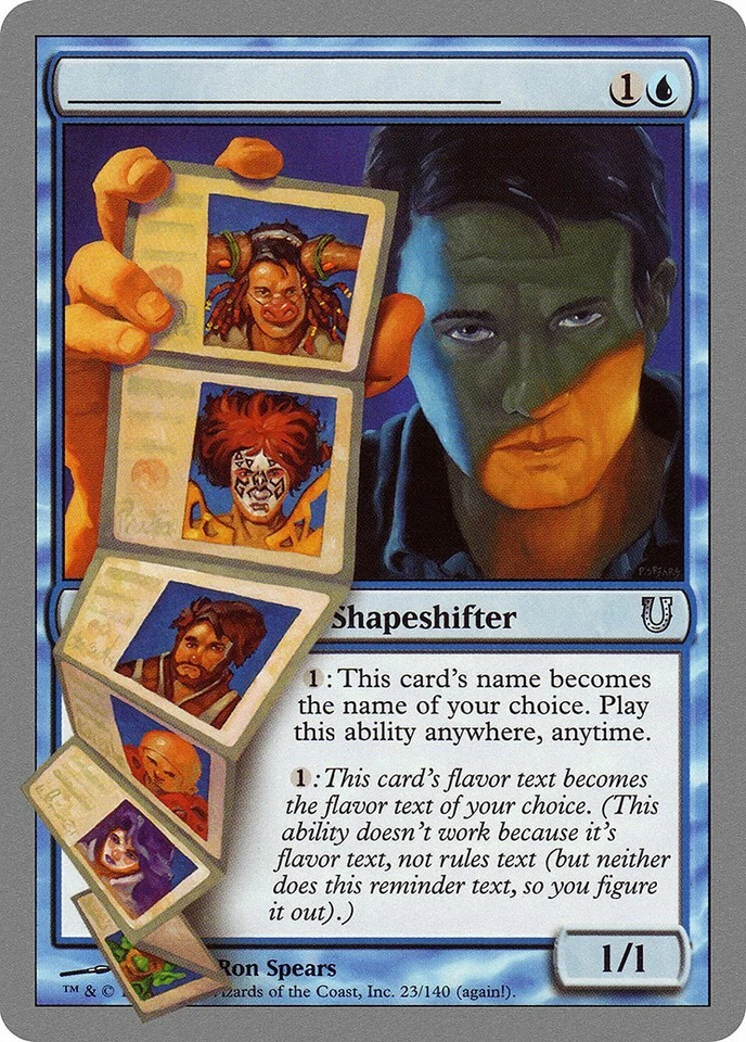 No Name Unhinged NM Blue Uncommon MAGIC THE GATHERING MTG CARD ABUGames - Image 1 of 1