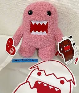 Domo-kun rosa Plüschpuppe mit Ladentasche NHK Shop Limited Edition Neu mit Etikett - Bild 1 von 15