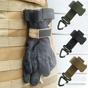 Belt Molle Hook Gloves Hook Storage Buckle Gloves Rope Holder Fixed Pocket Belt - Bild 1 von 15