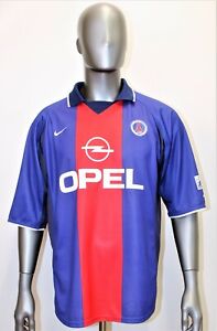 Maillot vintage PSG Paris Saint Germain Nike 2000/2001 XL made in UK