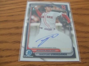 2024 Bowman Chrome Prospect Autographs Refractors #CPANU Naoyuki Uwasawa - Picture 1 of 2