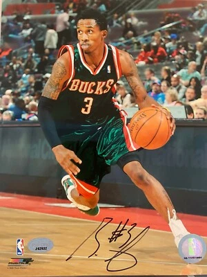 BRANDON JENNINGS Signed Autographed 8x10 NBA Photo PSA/DNA BUCKS - Image 1 of 2