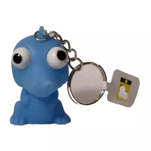 Alligator Crocodile Blue Rubber Squeeze Toy Eyes Pop Keychain Stress Fidget 2" - Picture 1 of 9