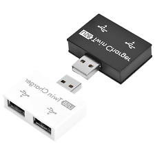 Hub USB2.0 Male To 2-Port USB Twin Charger Splitter Adapter Converter Concen ECM