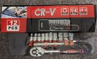 Socket Set Brand New Made By CR-V 12 Pieces Free UK P&P